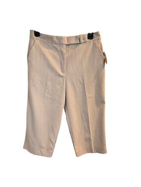 Talbots Women's Cream Knee-Length Tailored Capris